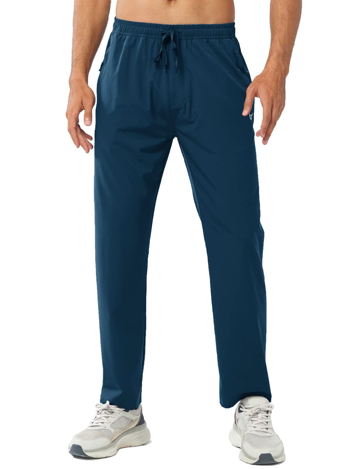 Men's Athletic Works Sweatpants Lightweight with Pockets for Gym Track