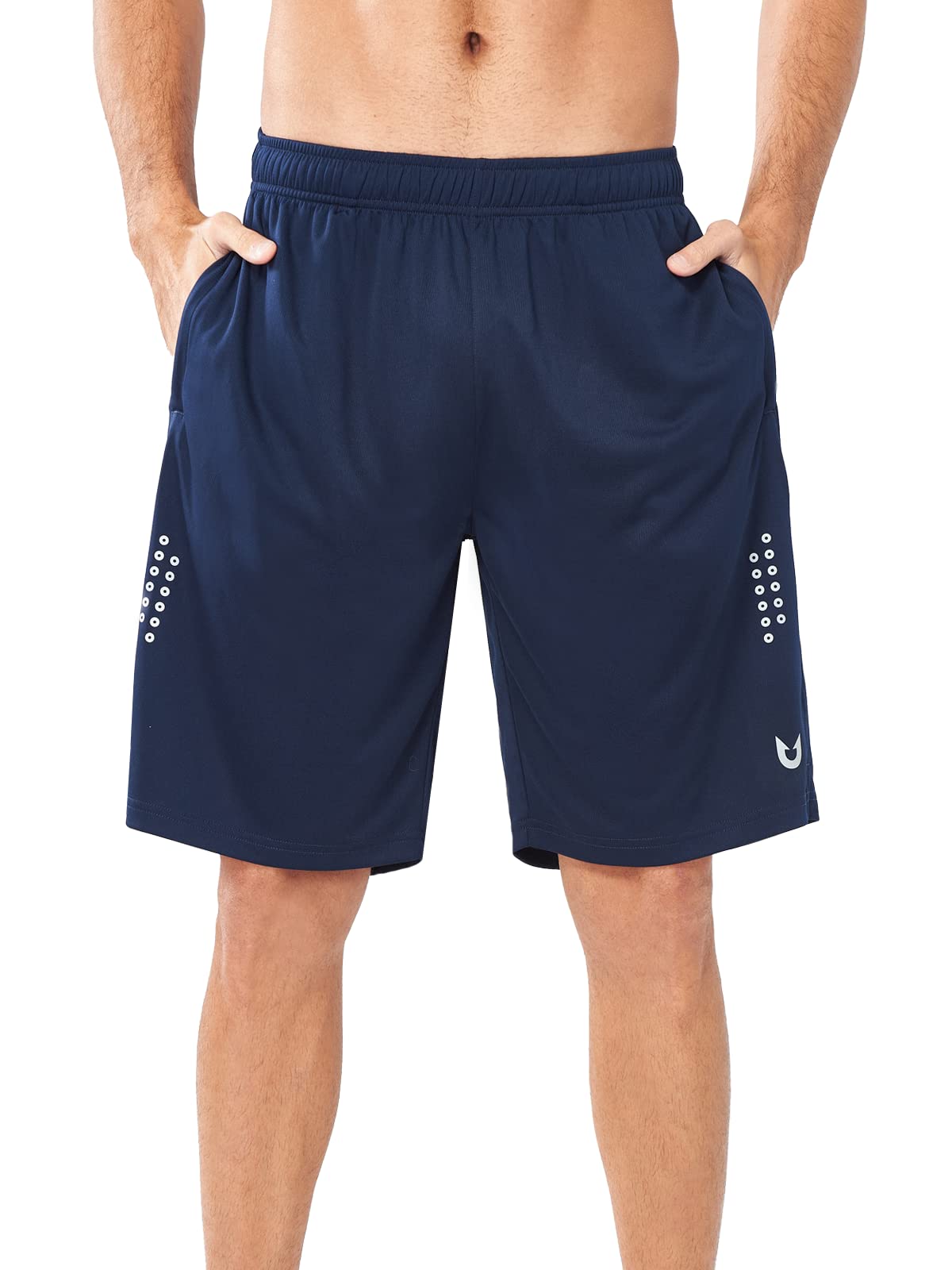 Men's Navy Basketball Shorts Front