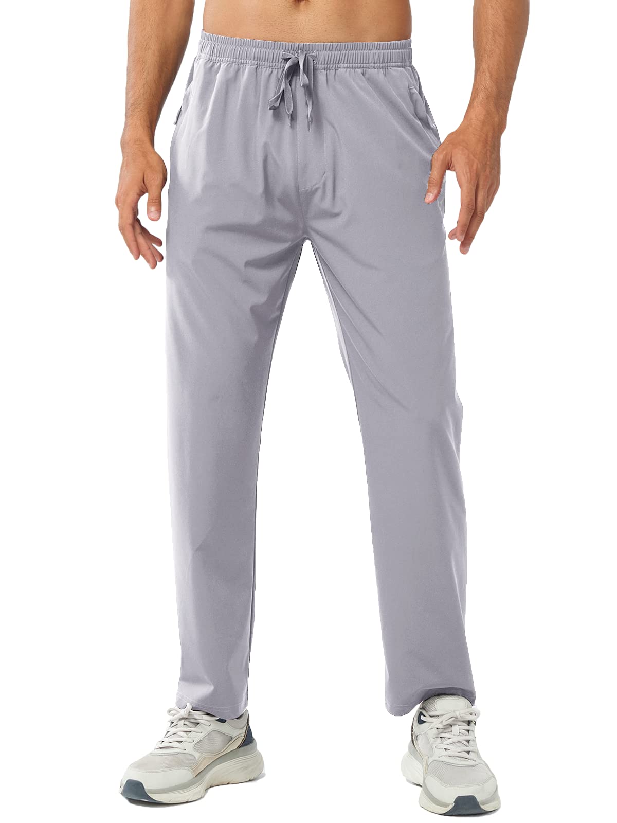 Men's Athletic Works Sweatpants Lightweight with Pockets for Gym Track