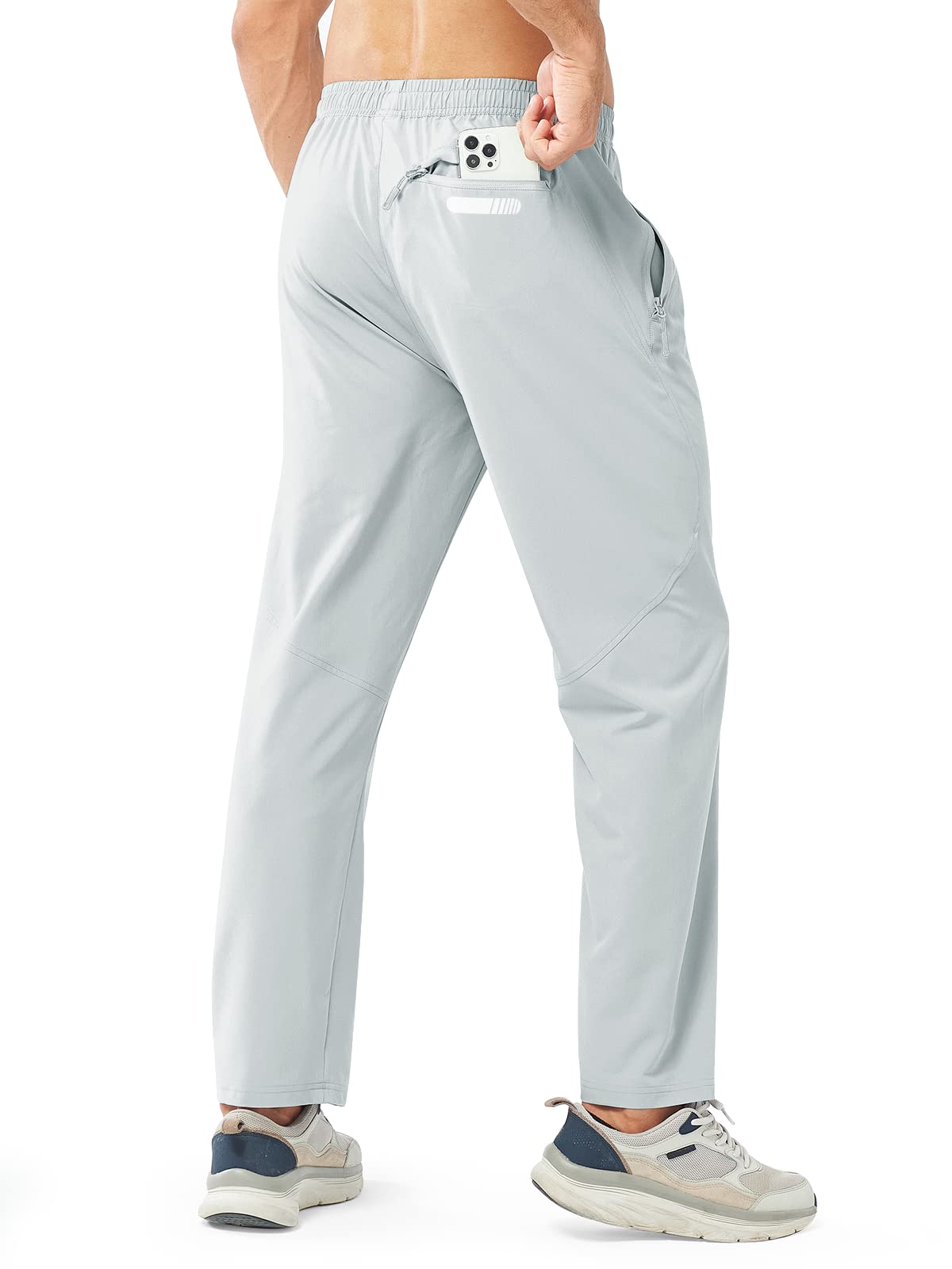 Men's Athletic Works Sweatpants Lightweight with Pockets for Gym Track