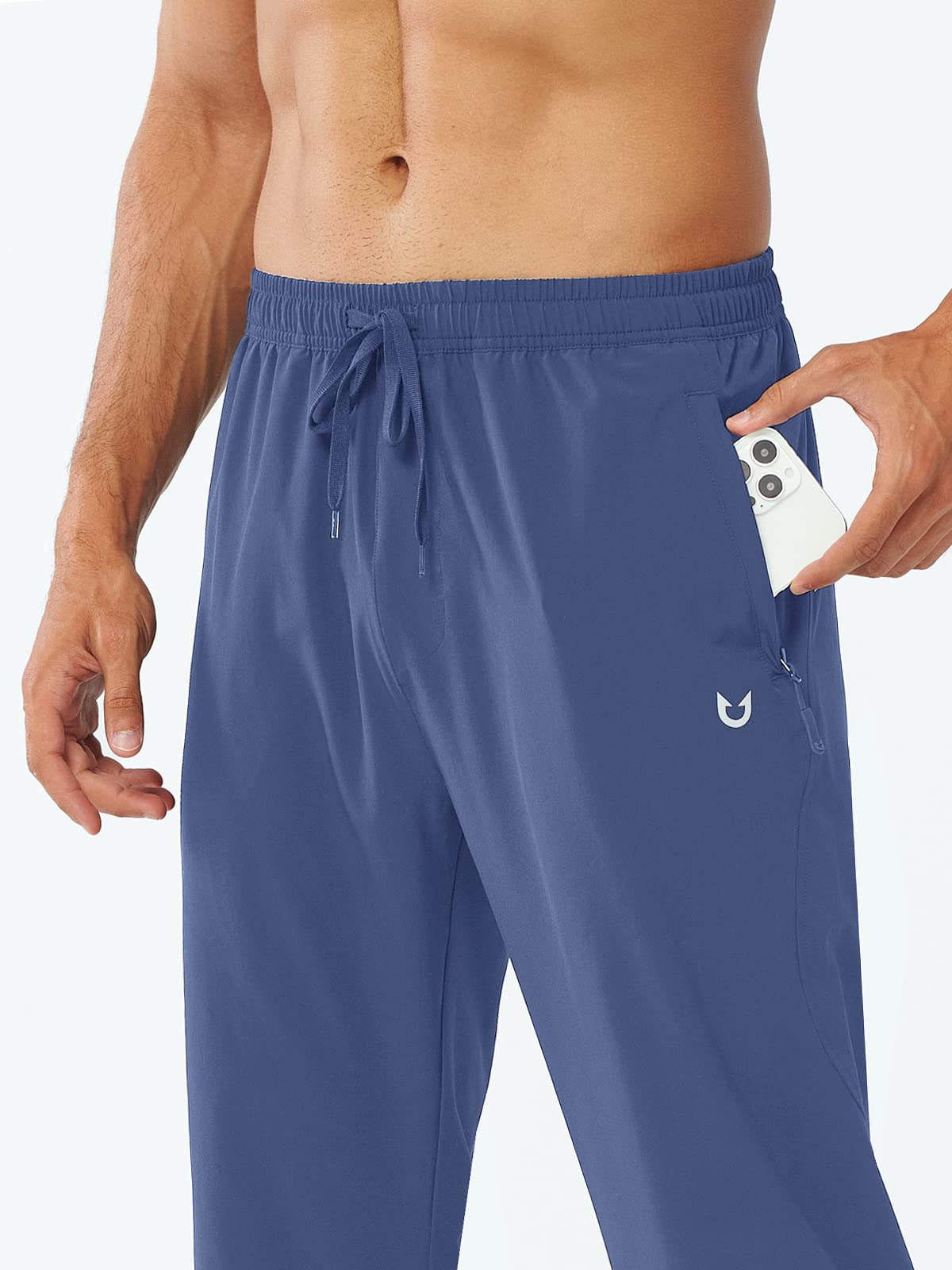 Men's Athletic Works Sweatpants Lightweight with Pockets for Gym Track