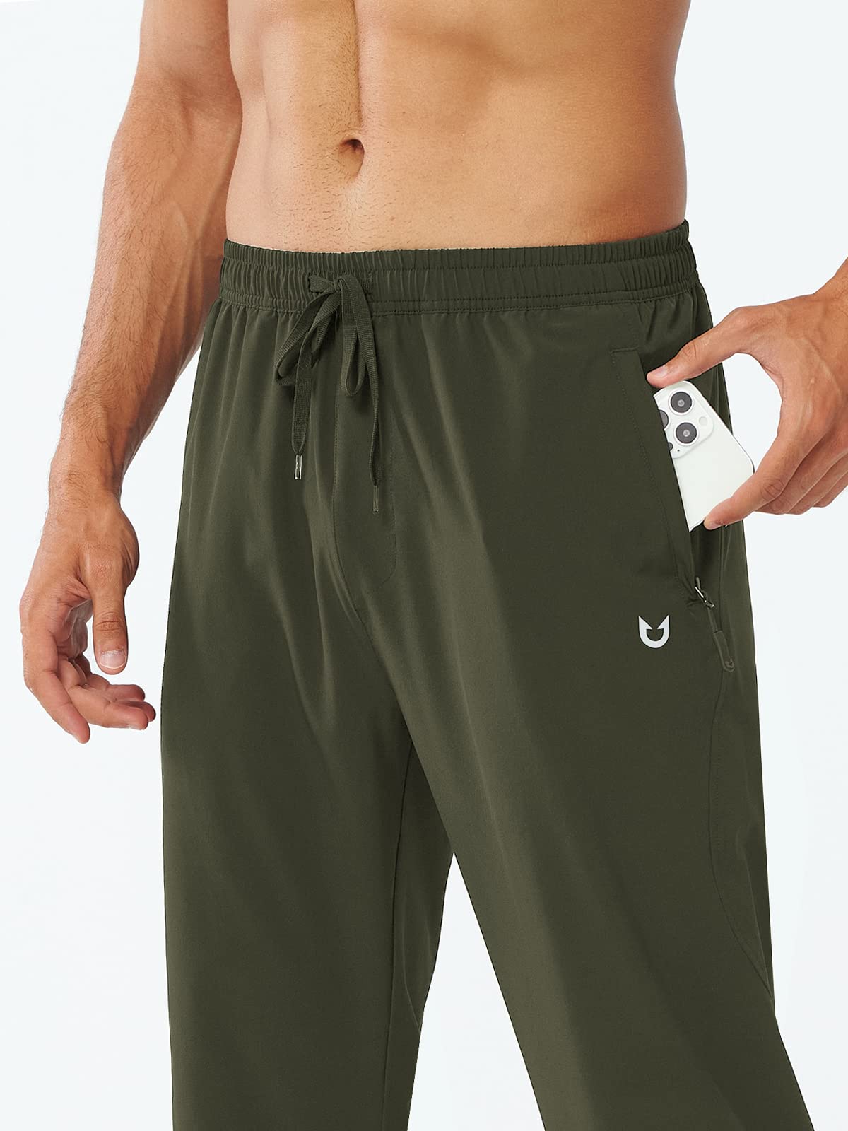 Men's Athletic Works Sweatpants Lightweight with Pockets for Gym Track