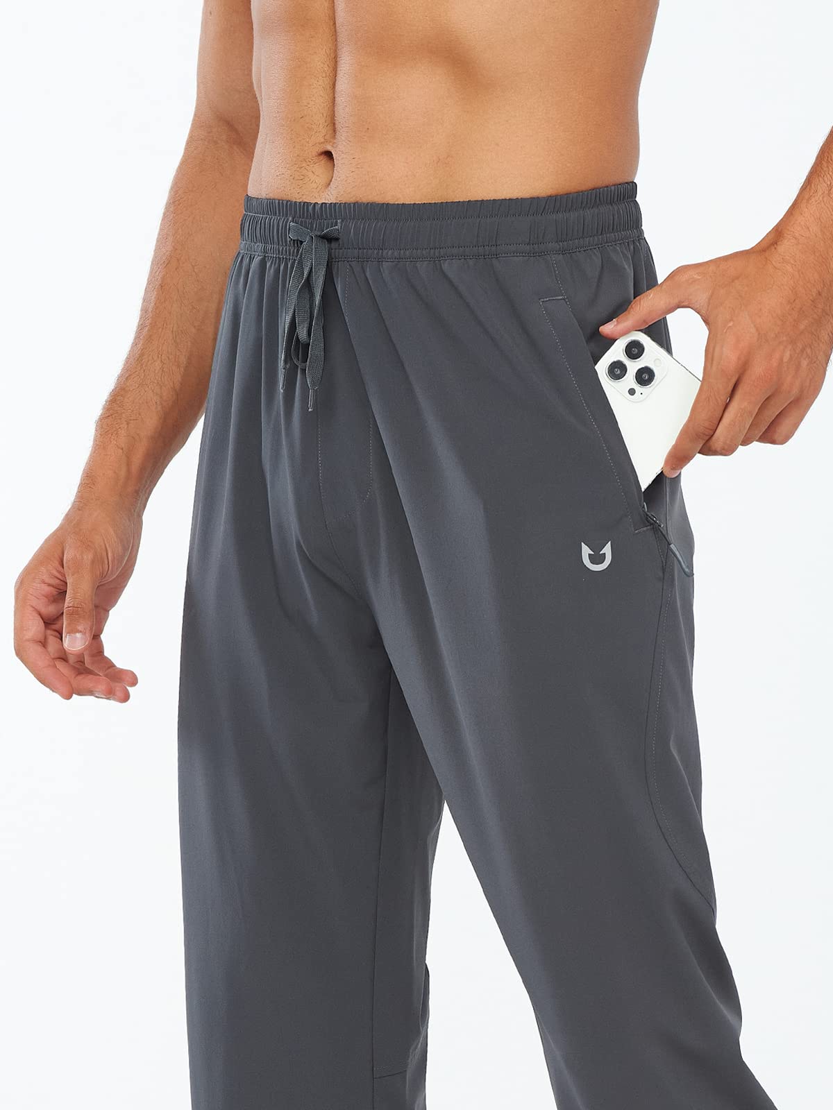 Men's Athletic Works Sweatpants Lightweight with Pockets for Gym Track