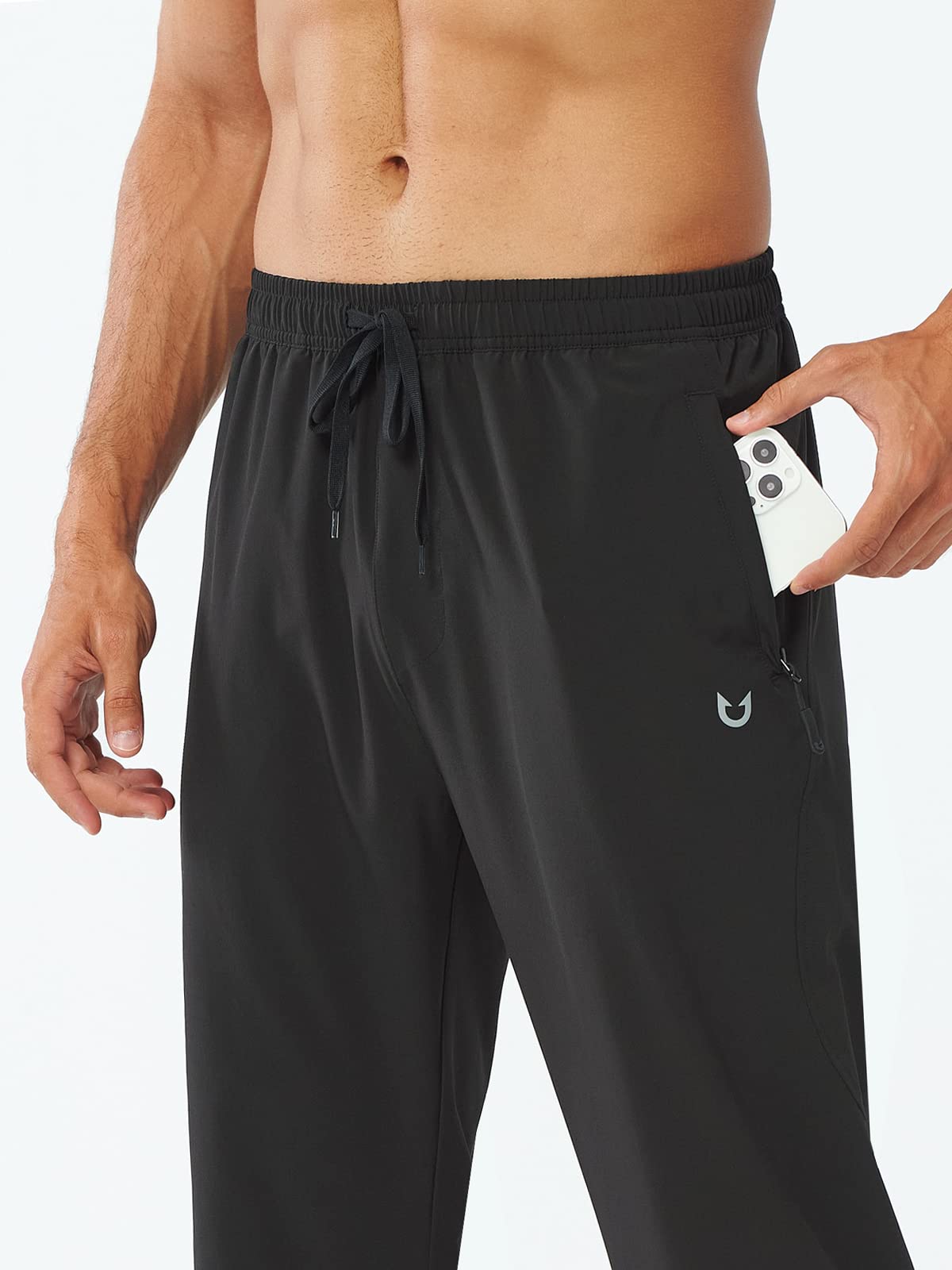 Men's Athletic Works Sweatpants Lightweight with Pockets for Gym Track