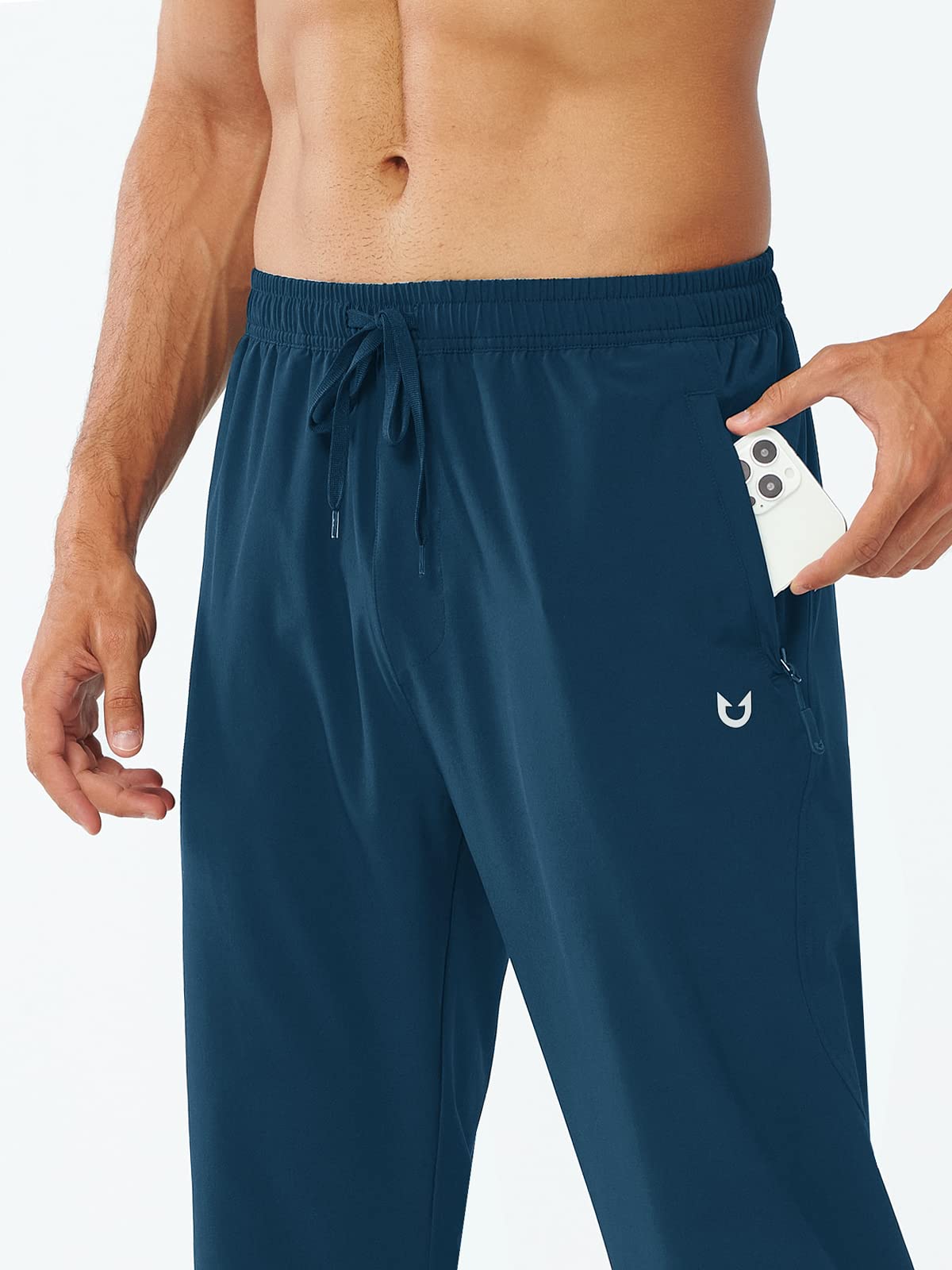 Men's Athletic Works Sweatpants Lightweight with Pockets for Gym Track