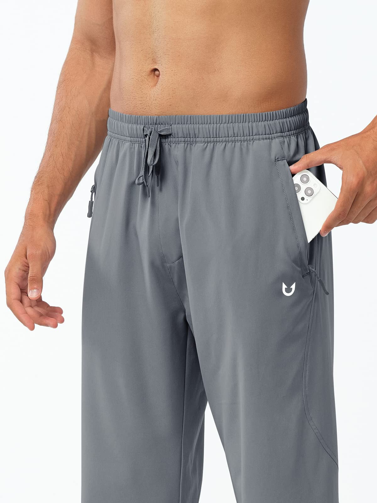 Men's Athletic Works Sweatpants Lightweight with Pockets for Gym Track