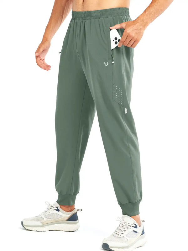Men's Lodenfrost Lightweight Athletic Joggers Gym Workout Sport Pants for Running