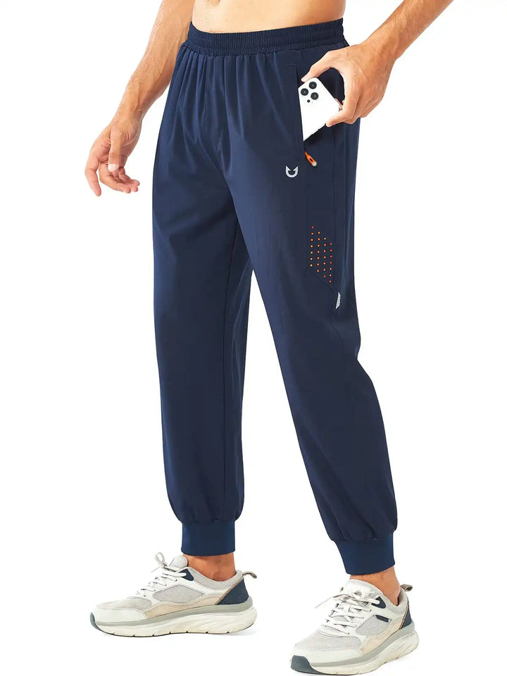 Men's Navy Lightweight Athletic Joggers Gym Workout Sport Pants for Running
