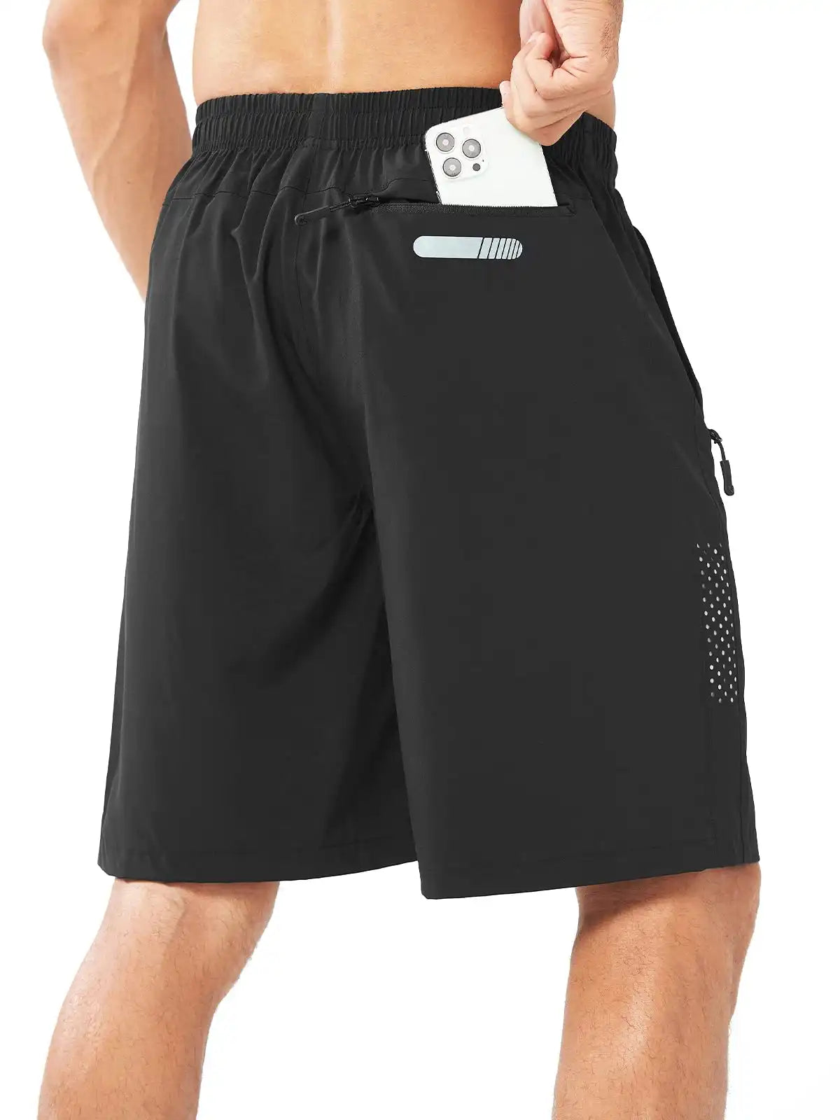 Men's Hiking 9 Inch Inseam Athletic Shorts Quick Dry Fit Gym Workout